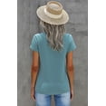 thumbnail image 4 of ABPHQTO Camiseta con estampado de sol azul para mujer, 4 of 5