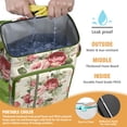 thumbnail image 2 of Travel Cooler Bag - Pioneer Flower Floral Print Pattern Camping Beer Cooler Backpack with Bottle Opener- Waterproof Insulated Picnic Backpacks - Cooler Bag for Beach, 2 of 6