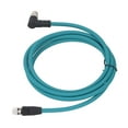 thumbnail image 1 of CAT6A Ethernet Cable, 2 Meter 26 AWG Wire Gauge M12 To RJ45 Male Cable  for Mechanical Device, 1 of 7