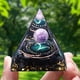 thumbnail image 3 of Btafrte Pirámide Obsidiana Cristales Curativos Piedras Meditación Reiki Chakra (Aries), 3 of 7