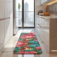 thumbnail image 4 of Pioneer Flower Floral Print Pattern Kitchen Rug Mat,Kitchen Runner Rugs Non Skid Washable,Decorative Kitchen Floor Mats for Kitchen,Sink,Laundry,17"x47.2", 4 of 7