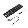 thumbnail image 1 of Caja USB 3,1 10G M.2 compatible con llave M/llave B + M, estuche rígido compacto y liviano para dispositivos de repuesto de caja externa Negro, 1 of 10