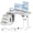 White, variant on GUNAITO 47.2" Electric Standing Desk with 3-Drawer Cabinet, Adjustable Height Desk with Memory Panel, Office & Gaming Desk,Nutural