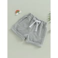 thumbnail image 4 of Arvbitana 0-3 Years Baby Boys Athletic Shorts Solid Color Elastic Casual Shorts Shorts for Infant Newborn, 4 of 8