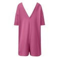 thumbnail image 4 of MKLEKYY Pantalones Cortos Para Correr Mujer Mono De Verano De Gran Tamaño Para Mujer, Mono Informal De Entrenamiento Deportivo, Pantalones Cortos Holgados Sin Espalda, Monos, 4 of 4