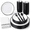 Black, variant on 700plastic Plates - Disposable Dinnerware Set For 100 Include 200 Dinner/dessert 300 Cutlery 100 Cups 100 Napkidea Wedding/party/