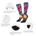 thumbnail image 3 of Goofa Trolls Band Together Pattern Adult Stockings, Color-Block Knee High Socks, Comfortable and Breathable, Soft and Stretchable, Sports, and Decoration, 3 of 6