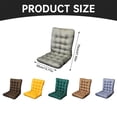 thumbnail image 3 of Indoor and Outdoor Chair Pads Outdoor Patio Cushions Improve Lower Back and Tailbone Comfort Chair Back Cushion Rocking Chair Back and Seat Cushion for Kitchen, Dining,Office or Car， 18x39 Inch, 3 of 7