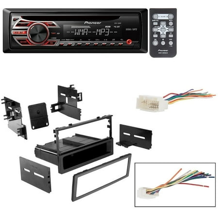HONDA 1999 - 2000 CIVIC CAR STEREO DASH INSTALL MOUNTING KIT WIRE HARNESS With Pioneer DEH-150MP CD Digital Music Player