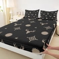 thumbnail image 3 of Homewish Western Bull Skull 4pcs Bed Sheets for Teens,Black Brown King Sheets,Southwestern Theme Super Cozy Sheet Set,Super Cozy Room Decor, 3 of 7