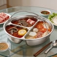 thumbnail image 7 of 5-Compartment Divided Stainless Serving Tray - Food-Grade 304 Meal Prep Platter for & Adults, Rust-Resistant & Dishwasher Safe, Ideal for Side Dishes, Condiments, and Snacks C, 7 of 7