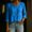 A-Blue, variant on ClodeEU Women's Round Neck Long Sleeve Peplum Blouse,Casual Solid Color Ruffle Hem Top A-Blue,Women's Plus L