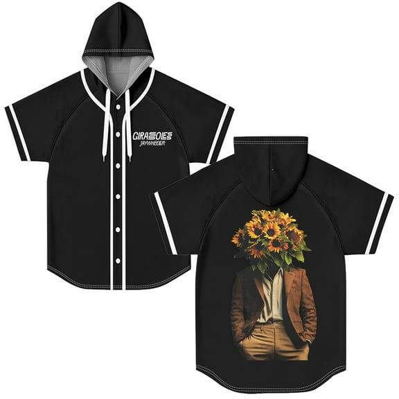 Jay Wheeler Girasoles Album 2025 Hooded Baseball Jersey Cosplay 3D Button-up Shirt