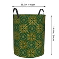 thumbnail image 4 of DouZhe Waterproof Collapsible Large Laundry Baskets, Green Yellow Leaves Prints Circular Hamper with Handles, 4 of 6