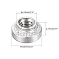thumbnail image 2 of Unique Bargains Self -Clinching Nuts,#4-40x0.11-Inch Stainless Steel Rivet Nut Round Head Steel Metal Sheet Mounting Fastener 100pcs, 2 of 5