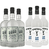 Dhōs Handcrafted Non-Alcoholic Gin 3 Pack w 3 Pack Owen’s Mixers Club Soda - Keto-Friendly, Zero Sugar, Zero Calories, Zero Proof - 750 ML - Perfect for Mocktails - A