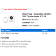 thumbnail image 2 of Water Pump - Compatible with 2007 - 2009 Chrysler Aspen 4.7L V8 2008, 2 of 2