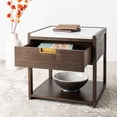 thumbnail image 4 of SAFAVIEH Couture Adeline Contemporary Nightstand with 1 Drawers, Dark Chocolate, 4 of 14
