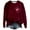 Red, variant on OJinShaWanO Red Hoodie Women Women's Sportswear Fun Letter Shirt Long Sleeved Pullover Sweatshirt Top 8674
