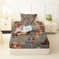 thumbnail image 4 of Homewish Funny Dachshund Dog Twin Sheets,Pretty Flowers Bedding,Brown,3 Pieces,1 Fitted Sheet and 1 Pillowcase, 4 of 6