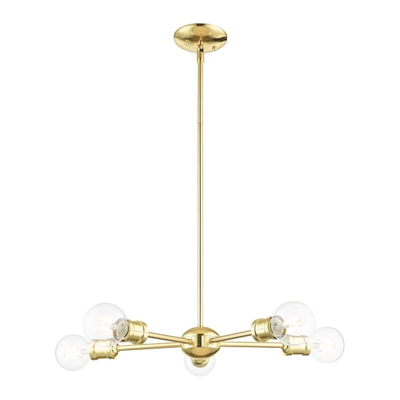 Livex Lighting - Lansdale - 5 Light Chandelier in Industrial Style - 19 Inches