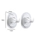 thumbnail image 3 of Ganchos De Plástico 2 uds ganchos adhesivos abrazadera de suspensión pegajosa fácil para baño de cocina (blanco), 3 of 7