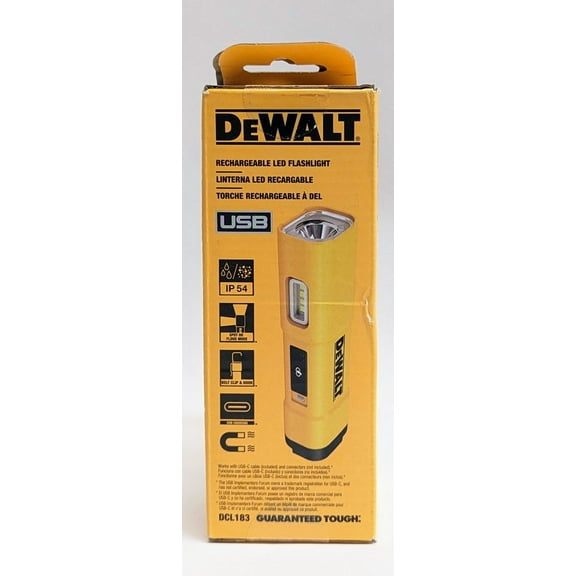 DEWALT 1000 Lumens Usb-C Rechargeable Led Flashlight