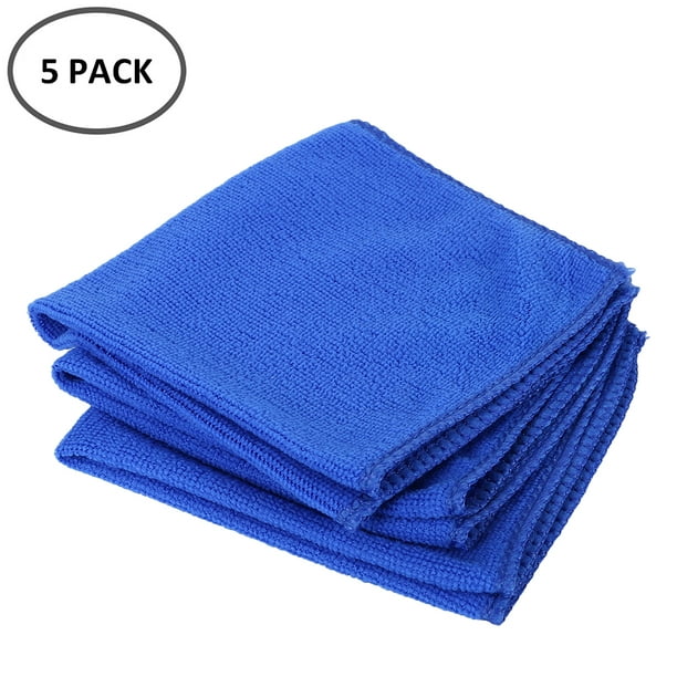 5 pièces chiffons de nettoyage en microfibre chiffons serviettes