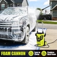 thumbnail image 4 of Electric Pressure Washer, 3500 PSI, Max 2.4 GPM Electric Powered Cold Water Pressure Washer with 35FT Power Cord, 20FT Hose,4 Different Pressure Tips, Foam Cannon, Perfect for Cars, Patios, 4 of 6