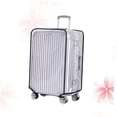 thumbnail image 4 of WHAMVOX 1Set Protective Rectangular Luggage Cover for Suitcase Travel Dustproof PVC Material Clear 22 Inches, 4 of 8