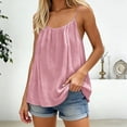 thumbnail image 5 of hoksml Women's Thin Strap Open Back Tie Tank Top, Loose Fit Sleeveless Casual Top for Summer Beach Vacation, 5 of 5