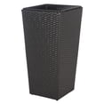 thumbnail image 5 of Safavieh Lendson Solid Rattan Patio 3-Piece Flower Pot Set, Black, 5 of 9