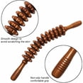 thumbnail image 3 of YIDOMDE Manual Roller Massager, Massage Roller, Anti-cellulite Massager, Muscle Pain Relief and Relaxation, 12 Detachable Wheels (Brown), 3 of 5