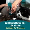 thumbnail image 6 of Oneisall YP-7268 5-Speed Cat Grooming Clippers, Cordless Low Noise Cat Clippers for Grooming, Rechargeable IPX6 Waterproof Cat Grooming Kit with 4 Guide Combs, Pet Hair Clipper Trimmer for Dogs Cats, 6 of 9
