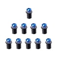 thumbnail image 1 of Universal 10PCS Motorcycle CNC Windscreen Windshield Bolts Screw Rubber Wellnuts Motorcycle Nut Fastener Kit Motorbike Mounting Nuts Automobile, 1 of 1