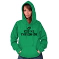 thumbnail image 4 of Funny St Patricks Kiss Me Not Irish Hoodie Sweatshirt Women Brisco Brands S, 4 of 5