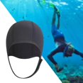 thumbnail image 1 of Langgg 3mm Neoprene Scuba Diving Hat Protection Ear for Rafting Underwater Unisex black, 1 of 9