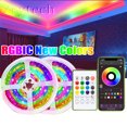 thumbnail image 2 of Tira De Luz Led RGB Usb Inteligente Bluetooth App Control Diy Sincronización De Música Cambio De Color Con Remoto Adecuado Para Salas De Juegos , Fiestas , Cama Interior, 2 of 4