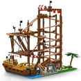 thumbnail image 5 of Mould King 11013 Technik Roller Coaster Set, 2174 Pieces Pirate Ship Double Screw Roller Coaster, 5 of 7