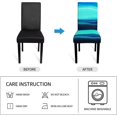 thumbnail image 6 of Dining Room Chair Covers Set of 6, Stretch Parsons Chair Slipcovers Universal Removable Washable Chair Seat Covers Protector for Dining Room, Kitchen, Hotel and Party, Blue Ocean, 6 of 6