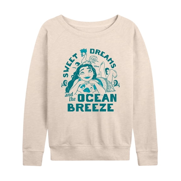 Moana - Sweet Dreams Ocean Breeze - Women's French Terry Long Sleeve Pullover