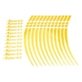 thumbnail image 5 of BUYISI 12Pcs/Set Motorcycle Wheel Rim Stripe Wheel Decal Tape Sticker For 18-21 Inch Bicycle-Wheel Decals Yellow Reflective Sticker Yellow, 5 of 5