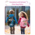 thumbnail image 2 of Mochila Bagseri Clear para niñas con diseño de unicornio rosa de 15 pulgadas, 2 of 7