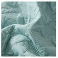 thumbnail image 3 of 3-Piece 100% Cotton Oversized Bedspread Lightweight Quilt Coverlet Embroidery Farmhouse Bedding Set T0 (Aruba Blue, Queen (100"x106")), 3 of 8