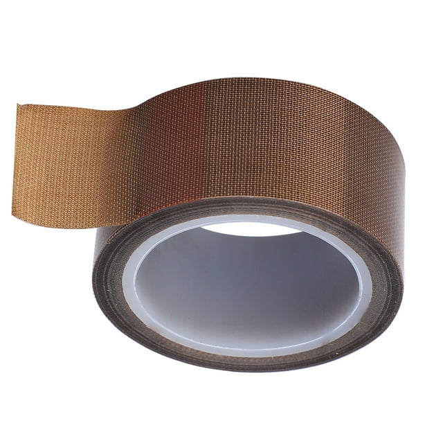 Peahefy Ruban Adhésif, Ruban PTFE Tissu Haute Température Rouleau d'Isolation Adhésif pour Machine de Scellage sous Vide, Ruban Résistant à la Chaleur