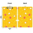 thumbnail image 5 of FORMRS Acrylic Clipboard with Low Profile Clip Standard A4 Letter Size, 12.5" x 9", White Stars, 5 of 8