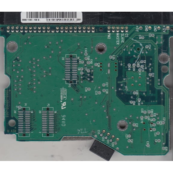 WD80EB-28CGH1, 0000 001100-100 S, WD IDE 3.5 PCB