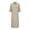 Beige, variant on Sexlip Womens Short Sleeve Linen Mini Dress V Neck Design Breathable Fabric Relaxed Silhouette for Beach Days Pink XXL
