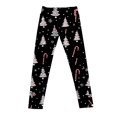 thumbnail image 4 of Endives Women's Fleece Lined Leggings Velvet Warm Christmas Retro Printed Home Leggings Warm Winter, 4 of 6