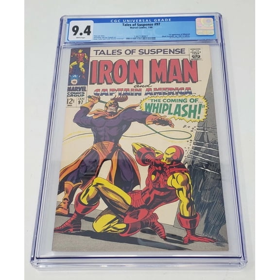 CGC Graded 9.4 Marvel Tales of Suspense Issue #97 1968 Iron Man Captain America
